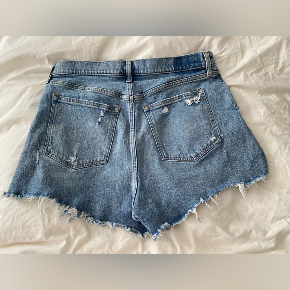 Abercrombie & Fitch🐞 AF NWOT Curve Love High Rise Cutoff Short in 32 / 14 - Picture 4 of 5